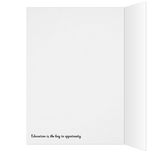 私は黒人女子卒業カード (内側 (左))