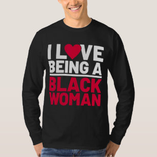 私は黒人女性であるのが好おもしろいき、黒人女性ホイスト Tシャツ