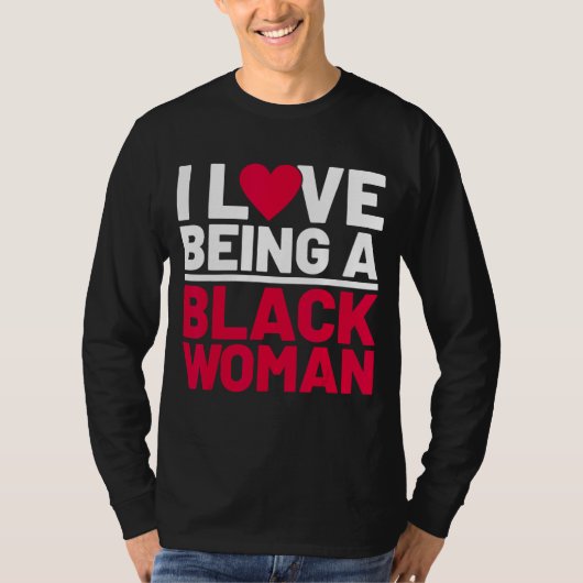 私は黒人女性であるのが好おもしろいき、黒人女性ホイスト Tシャツ (正面)