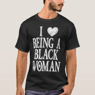 私は黒人女性のヴィンテージ引用文 Tシャツ