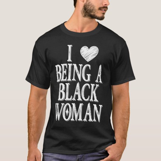 私は黒人女性のヴィンテージ引用文 Tシャツ (正面)