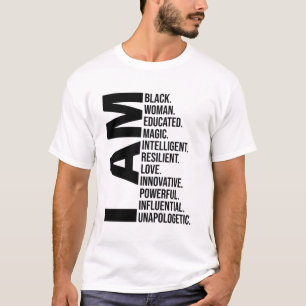 私は黒人女性の黒人歴史月間の教育Blac Tシャツ