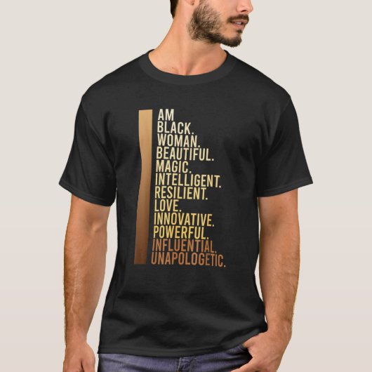 私は黒人女性の黒人歴史月間の教育Blac Tシャツ (正面)