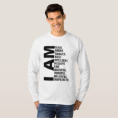 私は黒人女性の黒人歴史月間の教育Blac Tシャツ (正面フル)