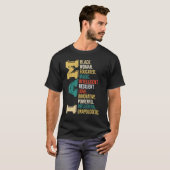 私は黒人女性はメラニン・アフリカの教育を受けたプライド Tシャツ (正面フル)
