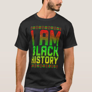 私は黒人歴史女性男性アフリカンアメリカン・ブラック Tシャツ