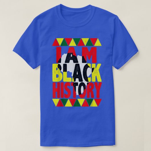 私は黒人歴史月間アフリカ系アメリカ人プライドT- Tシャツ (デザイン正面)