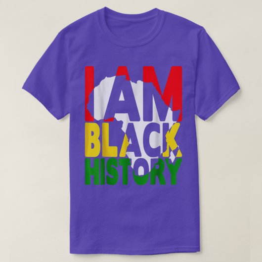 私は黒人歴史月間アフリカ系アメリカ人プライドT- Tシャツ (デザイン正面)