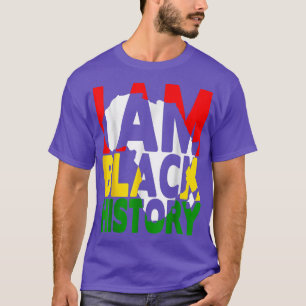 私は黒人歴史月間アフリカ系アメリカ人プライドT- Tシャツ