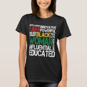 私は黒人黒人歴史月間アフリカンアメリ Tシャツ