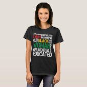 私は黒人黒人歴史月間アフリカンアメリ Tシャツ (正面フル)