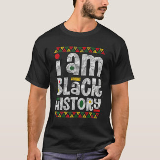 私は黒動揺して史の月アフリカンアメリカ Tシャツ