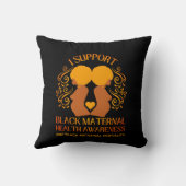 私は黒母体の健康認識度母をサポート クッション (裏面)