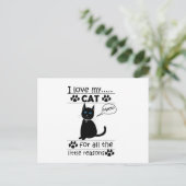 私は黒猫が大好き ポストカード (スタンド正面)