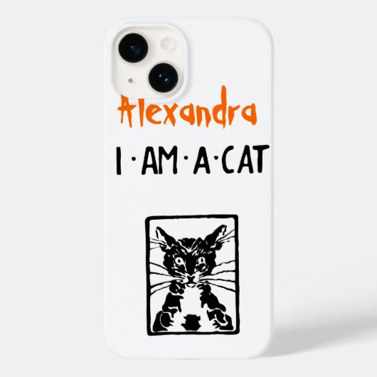 私は黒猫のハロウィン Case-Mate iPhoneケース (裏面)