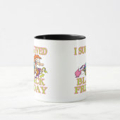 私は黒生き延びい金曜の漫画おもしろい マグカップ (中央)