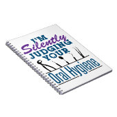 私は黙って口腔衛生歯科衛生士を判断している ノートブック (右側)