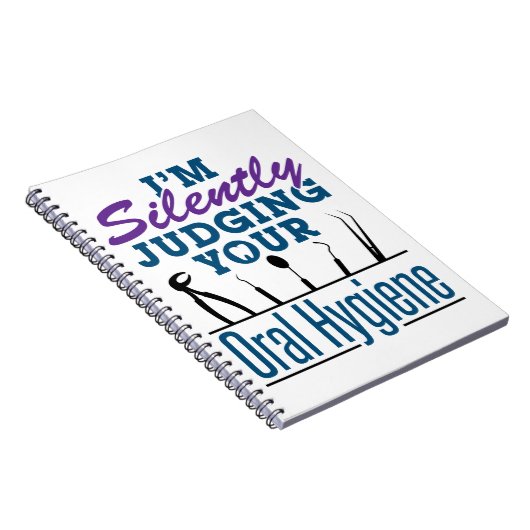 私は黙って口腔衛生歯科衛生士を判断している ノートブック (右側)