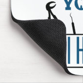 私は黙って口腔衛生歯科衛生士を判断している マウスパッド (コーナー)