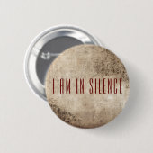 私は黙想ボタンでリトリートしている 缶バッジ (正面&裏面)