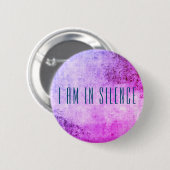 私は黙想ボタンでリトリートしている 缶バッジ (正面&裏面)