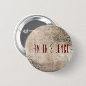 私は黙想ボタンでリトリートしている 缶バッジ (正面&裏面)