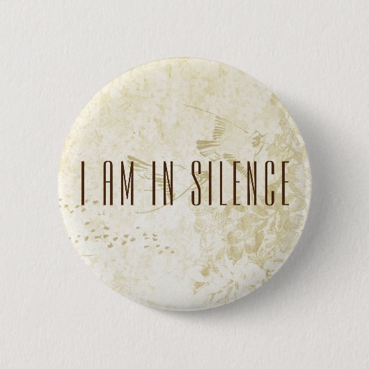 私は黙想ボタンでリトリートしている 缶バッジ (正面)