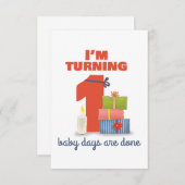 私は1つのバースデー・カードを回しています サンキューカード (正面/裏面)