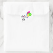 私は1スティックスフィギュア ラウンドシール (バッグ)