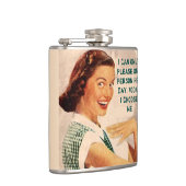 私は1日あたりの1人だけを喜ばしてもいいです フラスク (右)