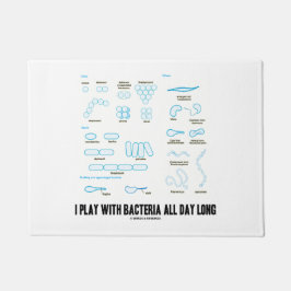 私は1日中細菌の微生物学と遊びます ドアマット