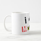 私は1日目のコーヒーマグが嫌いです コーヒーマグカップ (左)