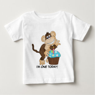 私は1枚の今日誕生日のTシャツです ベビーTシャツ