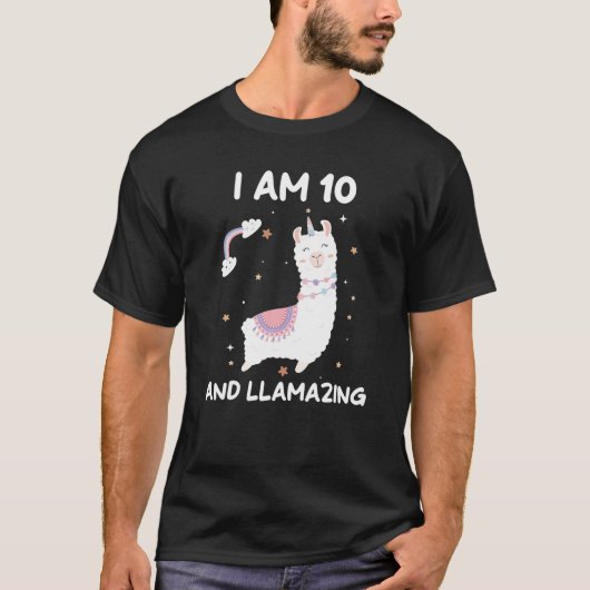 私は10と素晴らしい誕生日10歳の女の子A Tシャツ (正面)