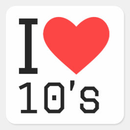私は10年代が大好き スクエアシール