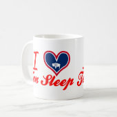 私は10睡眠、ワイオミングを愛します コーヒーマグカップ (正面左)