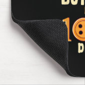 私は100のために私の先生のボタンを押している子供 マウスパッド (コーナー)