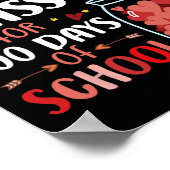 私は100の日学校の先生のために私のクラスを愛した ポスター (角)