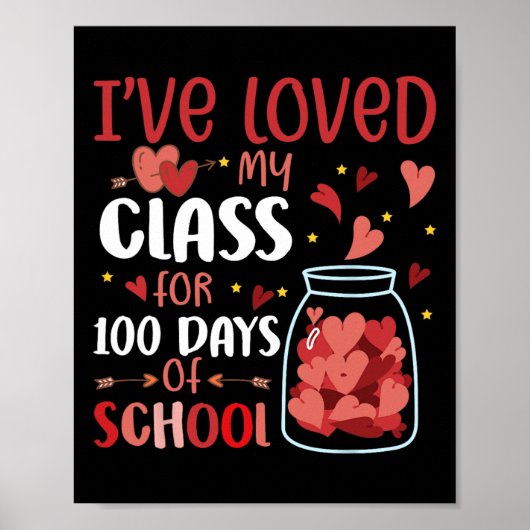 私は100の日学校の先生のために私のクラスを愛した ポスター (正面)