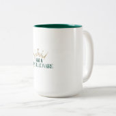 私は100億万長者のマグカップだ ツートーンマグカップ (正面右)