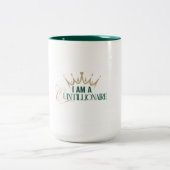 私は100億万長者のマグカップだ ツートーンマグカップ (中央)