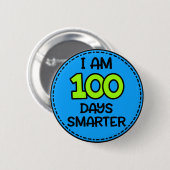 私は100日のより頭が切れるなボタンです 缶バッジ (正面&裏面)
