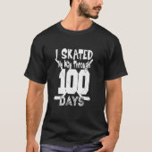 私は100日ホッケー100日Sを滑った Tシャツ (正面)