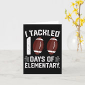 私は100日小学生ティーズFootbyll Studdenに取り組んだ カード (黄色い花)