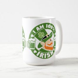 私は100%アイルランド人 コーヒーマグカップ