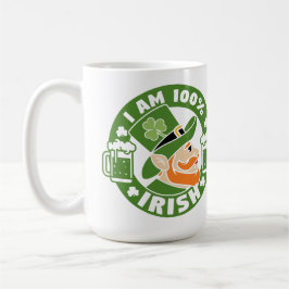 私は100%アイルランド人 コーヒーマグカップ