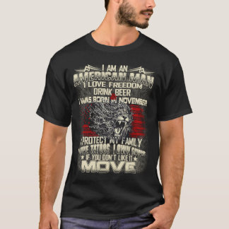 私は11月の生まれ誕生日のアメリカ人だ Tシャツ