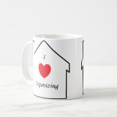 私は11ozを整理するのが大好き。クラシックコーヒーマグ コーヒーマグカップ (正面左)