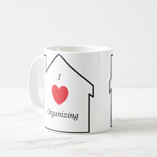 私は11ozを整理するのが大好き。クラシックコーヒーマグ コーヒーマグカップ (正面左)