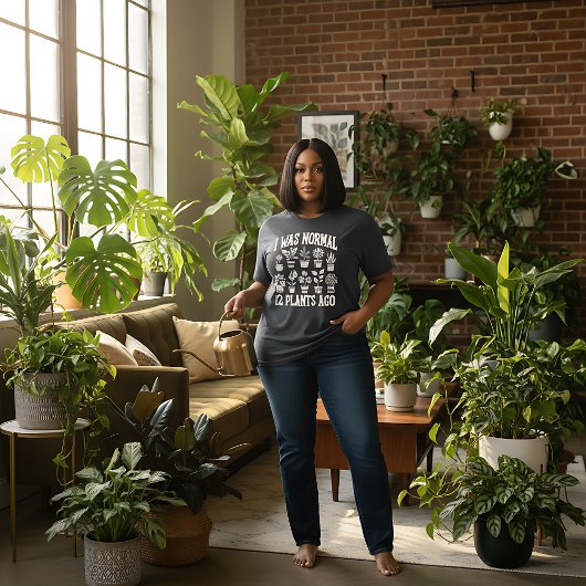 私は12年前は普通の植物だった プラスサイズTシャツ